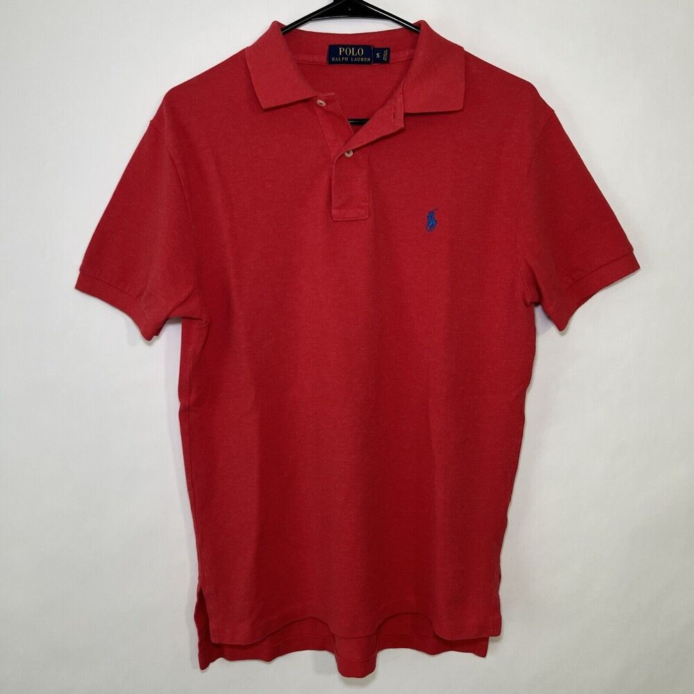Polo by Ralph Lauren Red Polo Shirt with Blue Logo